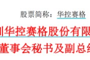 长兴华控赛格董事长、董秘、副总经理三高管同日辞职